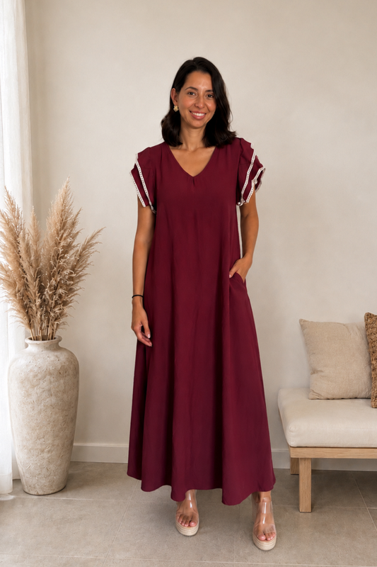 VESTIDO CARMESÍ